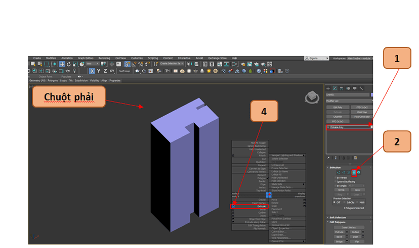 Lệnh text và extrude trong Autocad