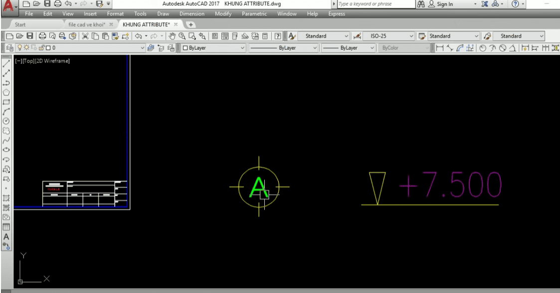 cách tạo block thuộc tính trong Autocad 2023