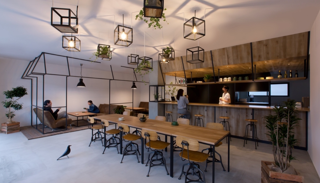 Ý tưởng thiết kế quán cafe Industrial phóng khoáng 