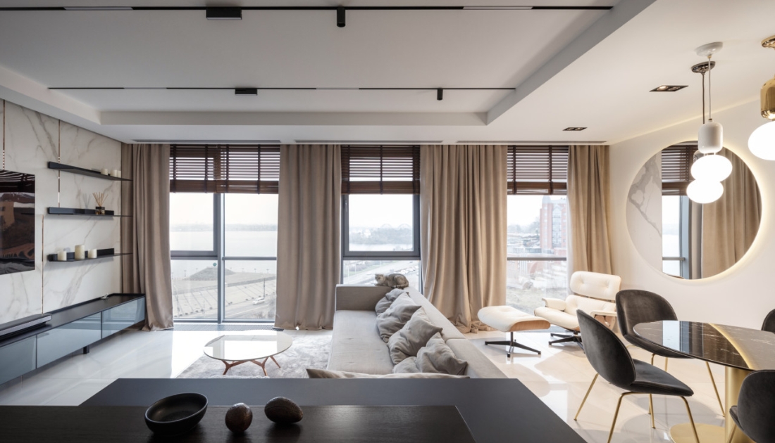 Phong cách hiện đại, tiện nghi trong thiết kế nội thất chung cư 110m2