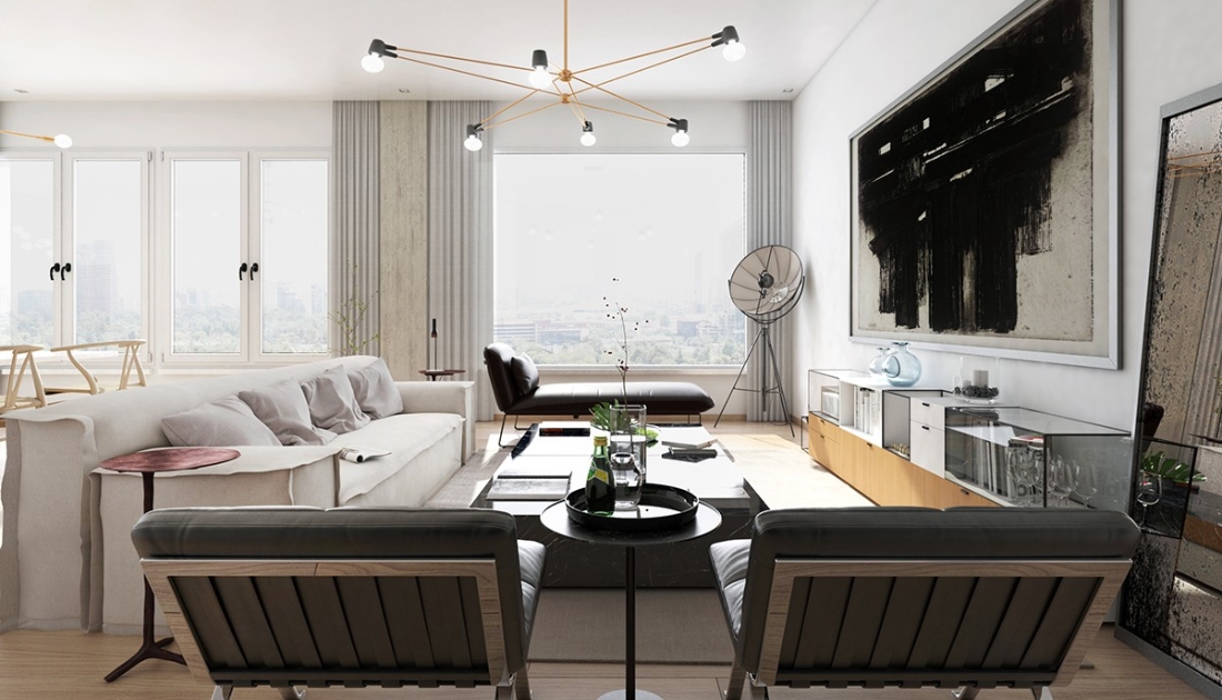 Thiết kế nội thất chung cư 110m2 hiện đại thể hiện vẻ đẹp tiện nghi và sang trọng của căn hộ gia chủ