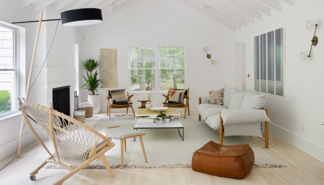 Thiết kế nội thất phòng khách nhỏ mang hơi thở Bắc Âu nổi bật với những đường nét tinh tế