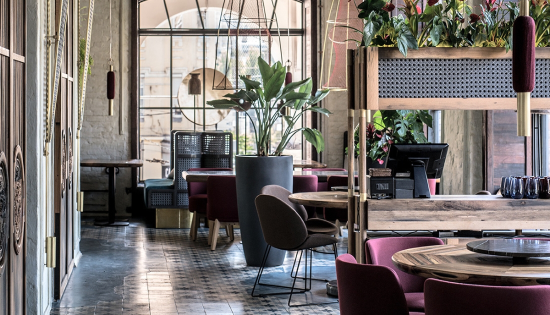 Thiết kế quán cafe ngang 5m phong cách Retro sẽ mang hơi thở vô cùng ấn tượng và độc đáo