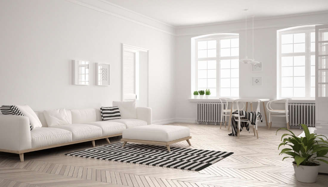 Mẫu thiết kế nội thất căn hộ 55m2 phong cách tối giản, nhẹ nhàng